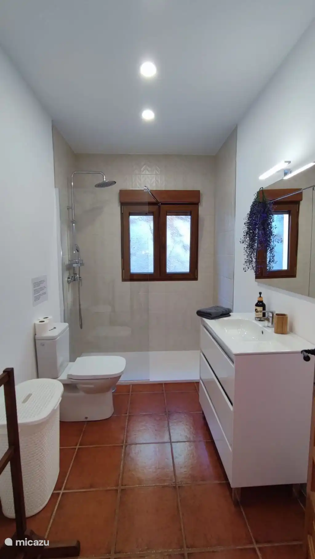 Amplio baño en la planta baja