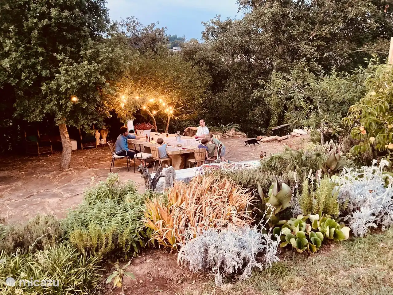 Mangez ensemble dans la cuisine extérieure