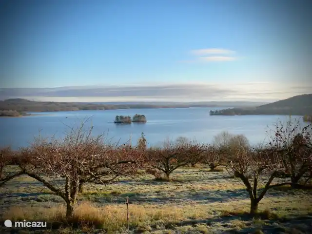 Escapade Verte | Suède, Skåne, Villands Vånga-Kristianstad - maison de vacances Vue sur le lac Ivö, 17 décembre 2017.
