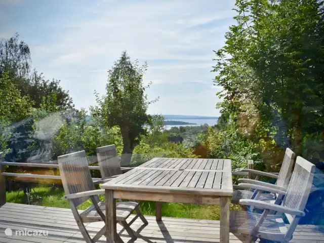 Escapade Verte | Suède, Skåne, Villands Vånga-Kristianstad - maison de vacances Notre terrasse ensoleillée plein sud.