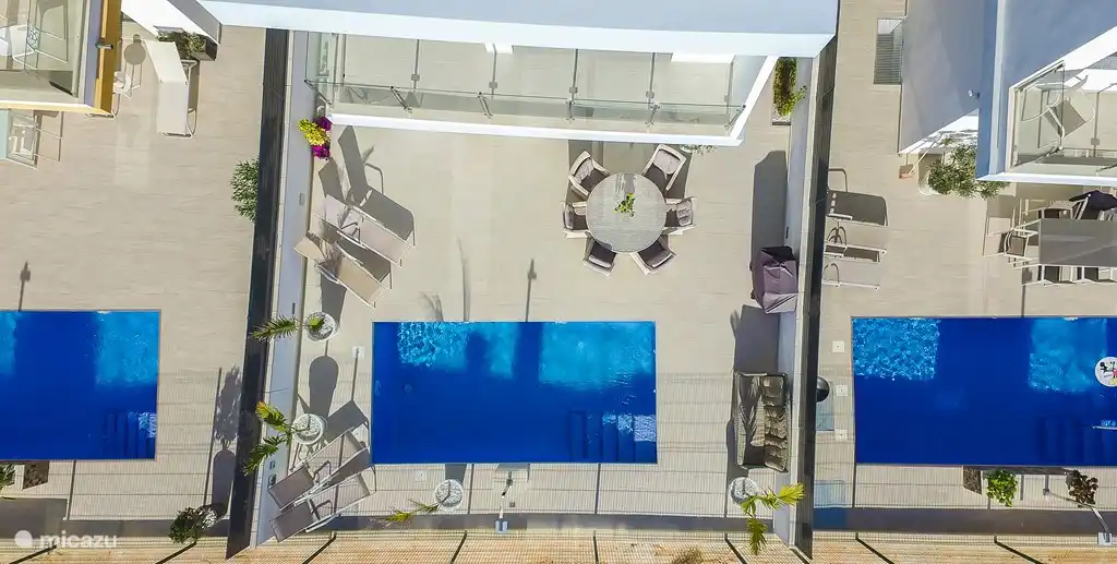 Luftaufnahme der Hinterhof