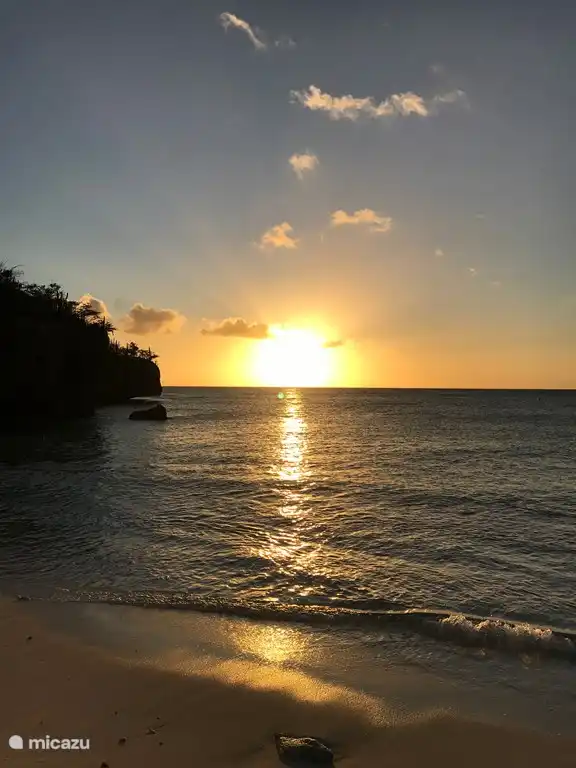 Nice sunset. We took this photo at Daaibooi beach.