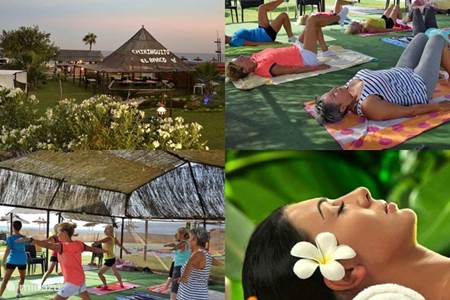 Relaxing, yoga, massage