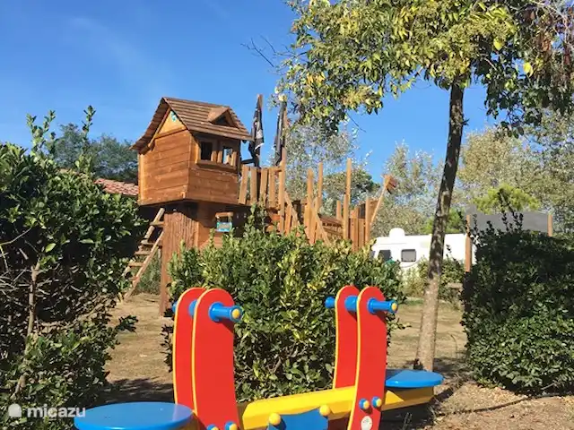 Mobil-home, Camping familial Toscane | Italie, Toscane, Viareggio - mobil-home aire de jeux pour enfants