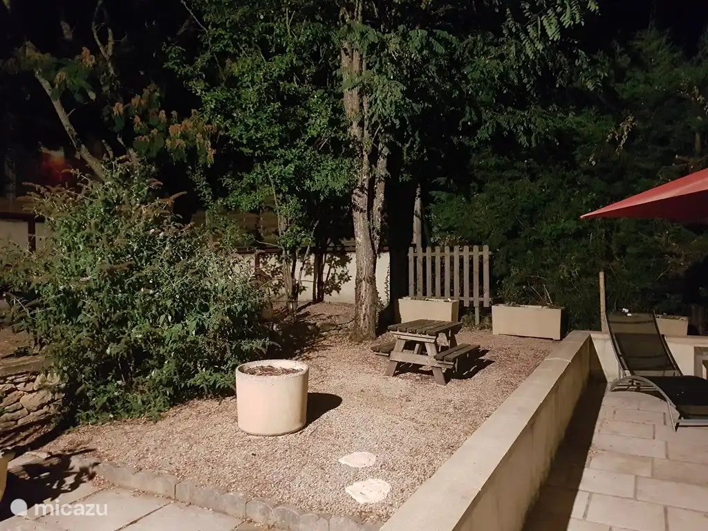 At the pool with the sun loungers