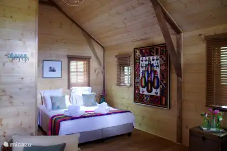 Vacation rental France, Dordogne, Auriac du Perigord cabin / lodge Cabane Mesange bedroom