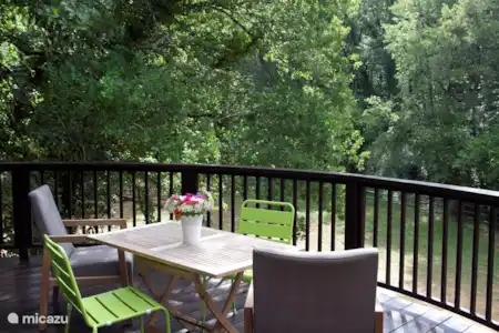 Vacation rental France, Dordogne, Auriac du Perigord cabin / lodge Cabane Mesange terrace