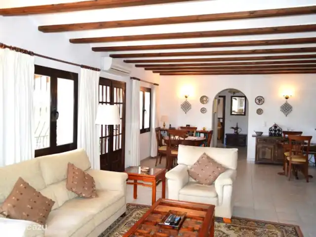 Villa Arbolada - plage, vélo et randonnée | Espagne, Costa Blanca, Alcalali - villa Vue du coin salon à la salle à manger et au hall.