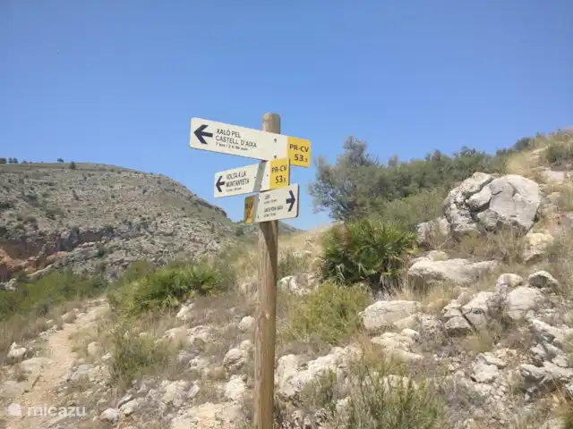 Villa Arbolada - plage, vélo et randonnée | Espagne, Costa Blanca, Alcalali - villa Il existe de nombreux sentiers de randonnée bien balisés dans la vallée de Jalon et ses environs. (n'hésitez pas à nous contacter pour des conseils personnalisés)