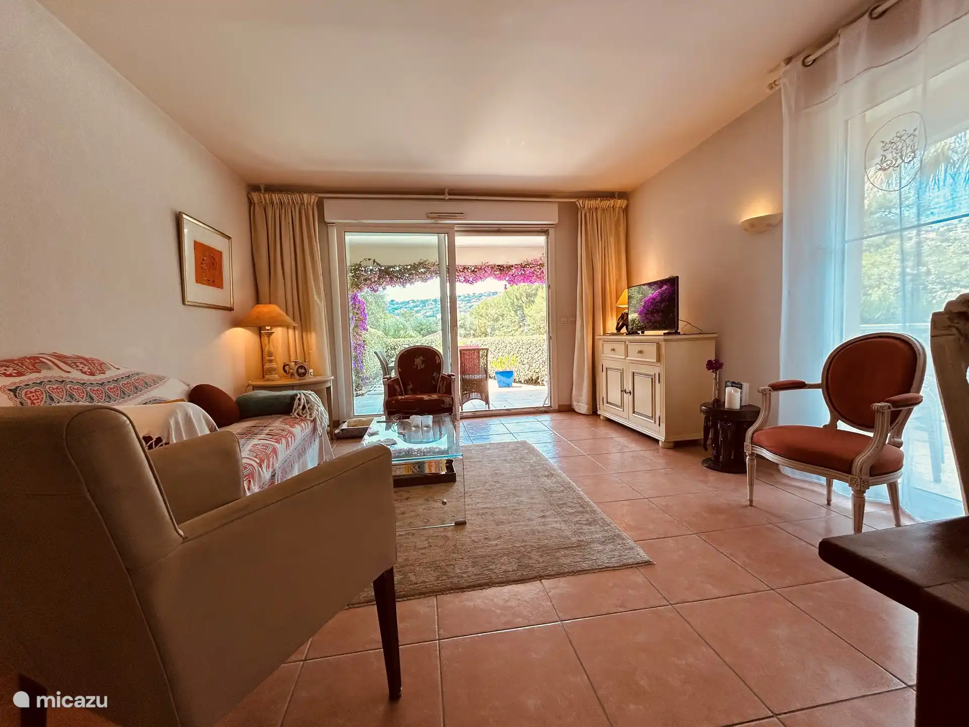 The sitting room is perfect for a day of 'staying' at home