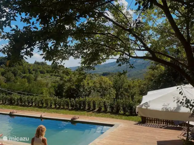 Location de Vacances Italie, Toscane, Santa Fiora, ferme - Podere di Maggio - Casa della Nonna La piscine, sans chlore ni sel