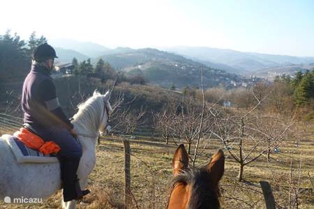 Paardrijden in de omgeving van Désaignes