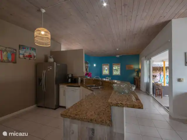 Maison de vacances Dushi | Curaçao, Banda Ariba (est), Mambo Beach - maison de vacances Une partie de la cuisine ouverte