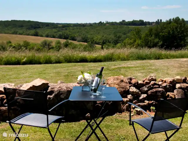 Location de Vacances France, Dordogne, Sainte-Croix, gîte / cottage - Le Mazet La vue depuis le Mazet