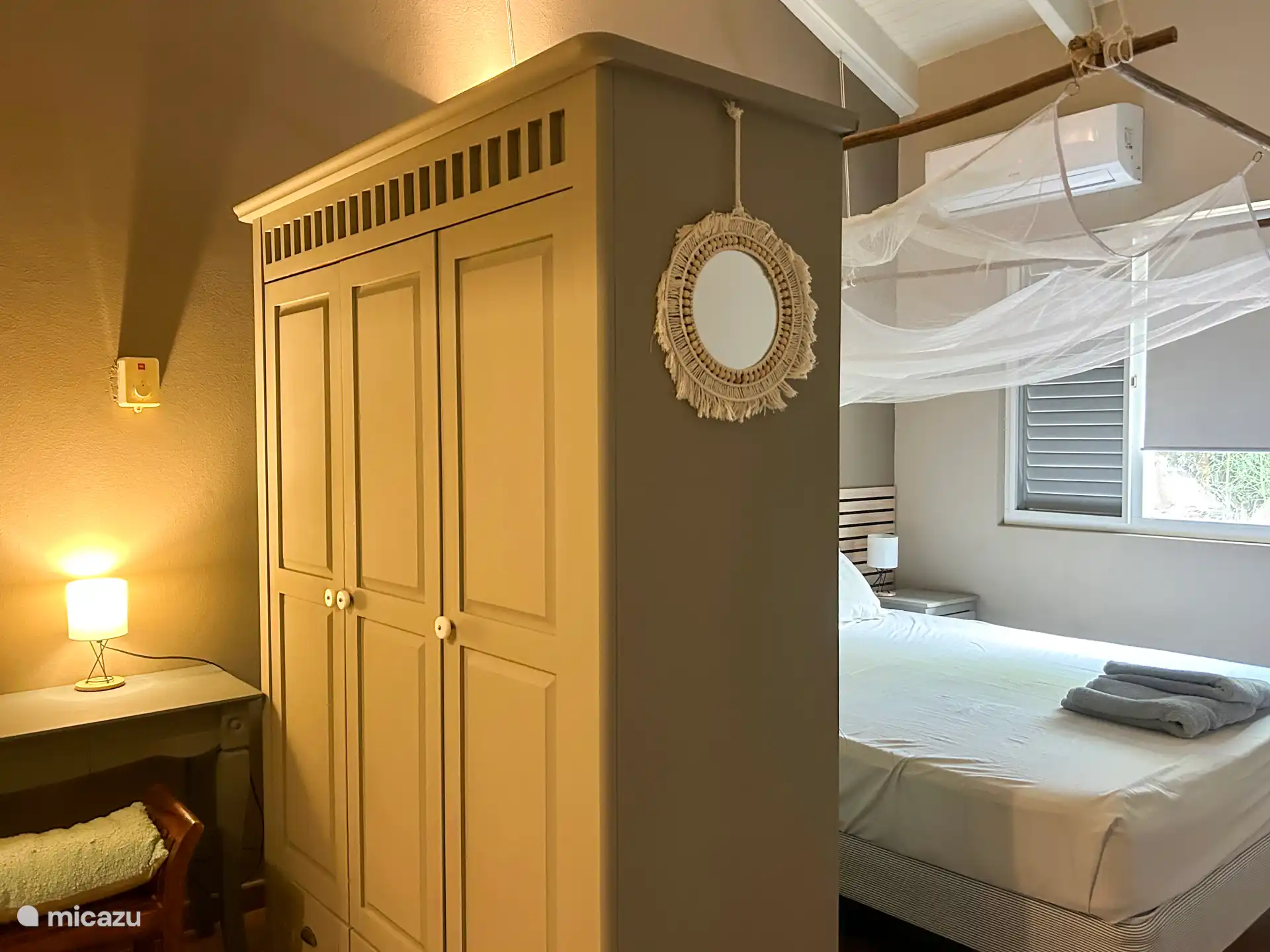 Slaapkamer met airco