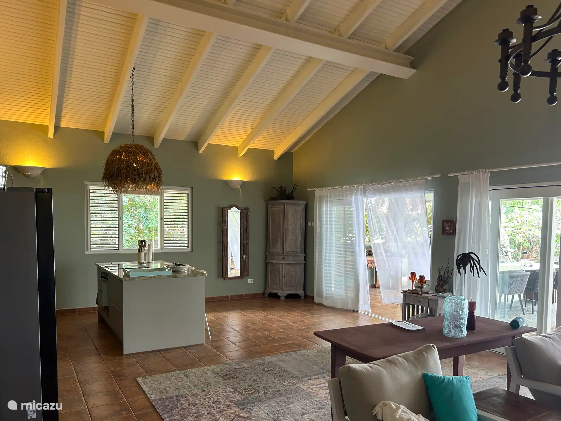 Schuifdeuren naar porch