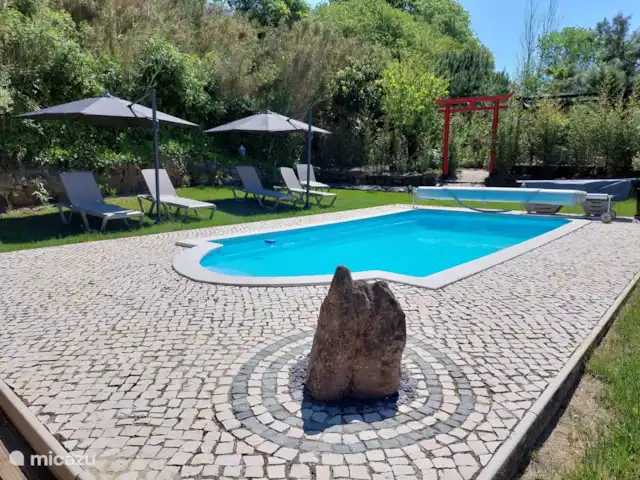Safaritent Casa Matsu huren in Portugal, Costa de Prata, Carvalhal Benfeito - glamping / safaritent / yurt Zwembad op het benedenterrein