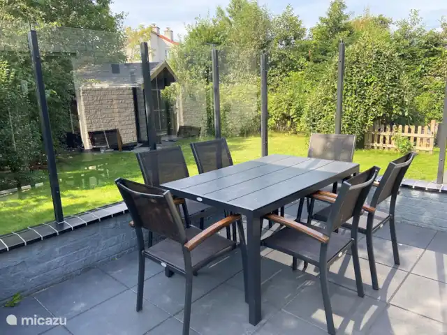 Bungalow avec Stuga/BBQ et Sauna | Pays-Bas, Texel, De Cocksdorp - bungalow Véranda