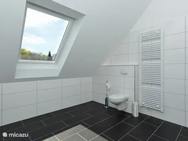 6 persoons vakantiehuis Pulvermaar huren in Duitsland, Eifel, Gillenfeld - vakantiehuis Grote badkamer met nieuwe infraroodcabine (nog niet op de foto) op 1e etage.