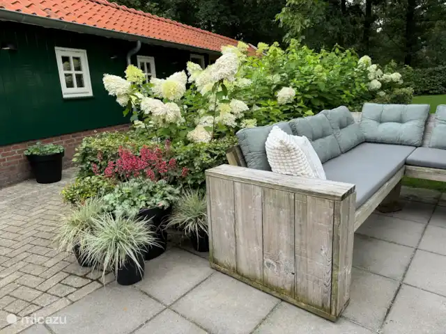 Location de Vacances Pays-Bas, Gueldre, Lievelde, maison de vacances - NatuurlijkLievelde Canapé lounge sur la terrasse à l’arrière