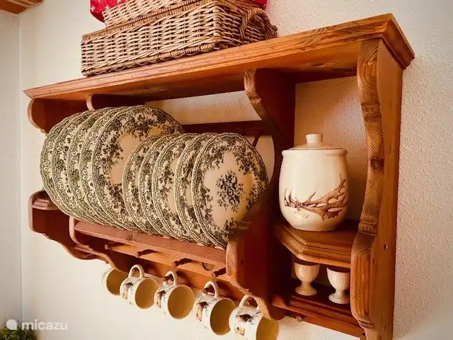 Aragón en Suiza, Valais, Ernen - apartamento Estante para platos de cocina
