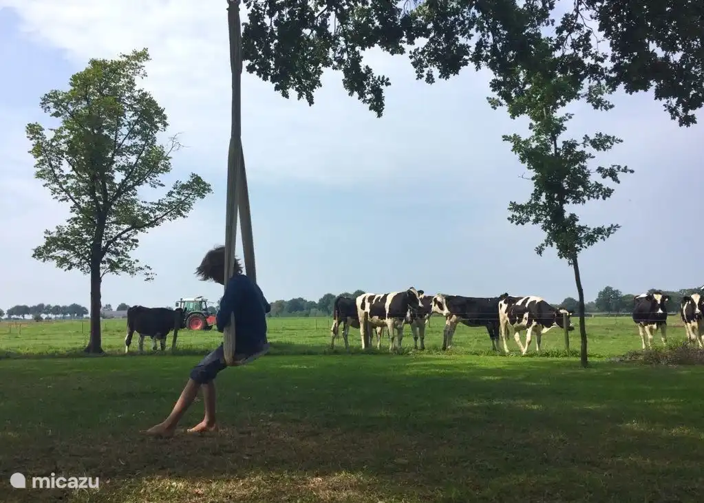 Völlig außen, umgeben von herrlicher Natur.