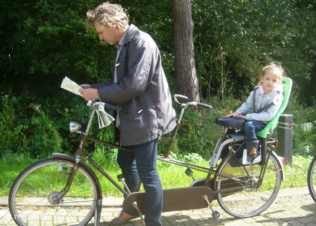 Dieses Tandem kann kostenlos genutzt werden. Wunderbar Radfahren durch die Achterhoek!