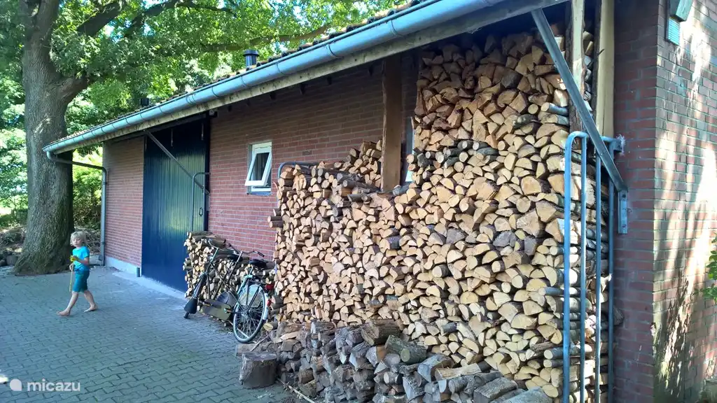 Die Front. Holz für ein Feuer oder Holzofen kann somit die Sie erhalten.