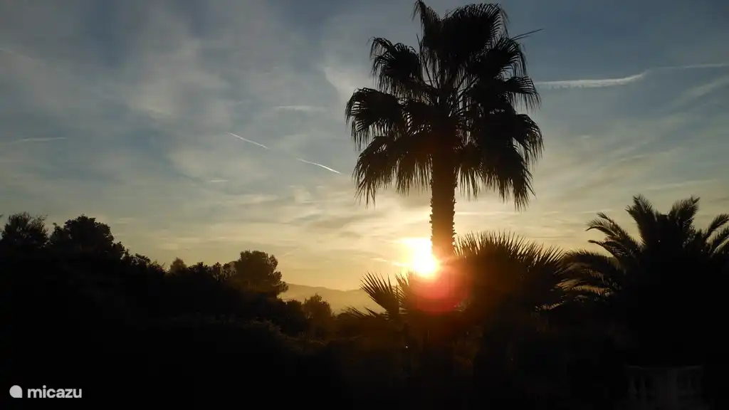 Freie Sicht mit umzäuntem Garten.