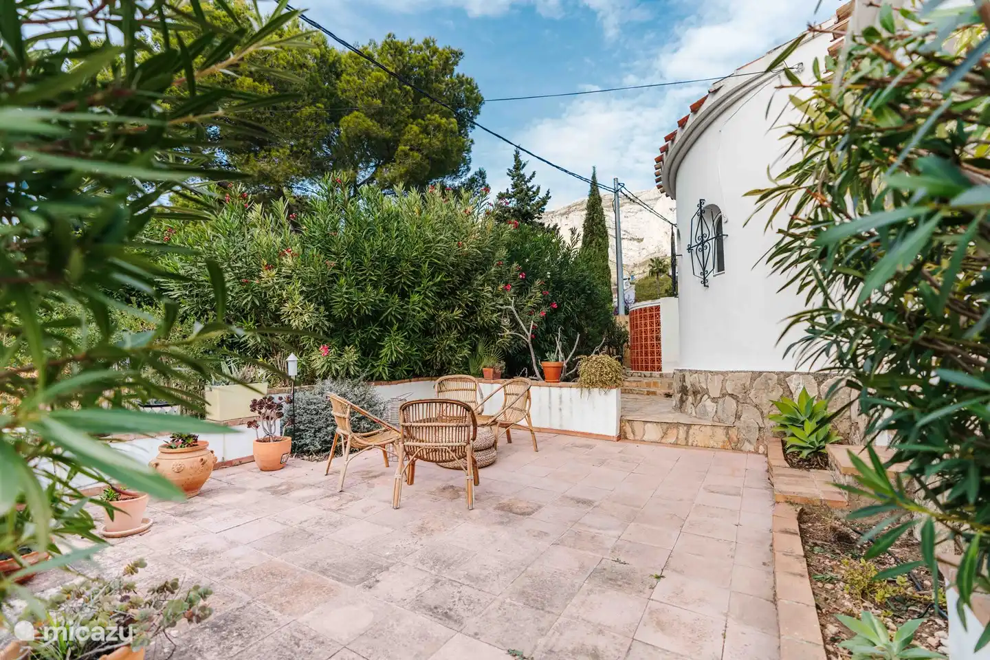 Terrace in front of the house