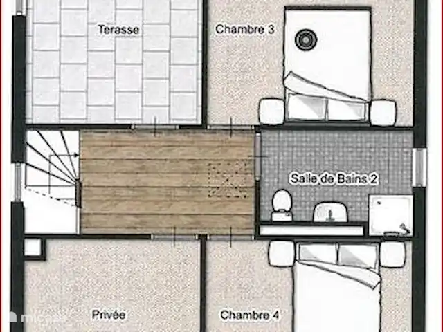 Villa Emeraude en Francia, Ardecha, Vallon-Pont-d'Arc - villa Villa Emeraude - Piso