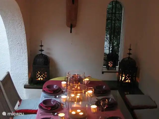 Villa Taboada | Espagne, Costa Dorada, L'Ametlla de Mar - villa Villa TABOADA Dîner confortable sous le patio avant couvert