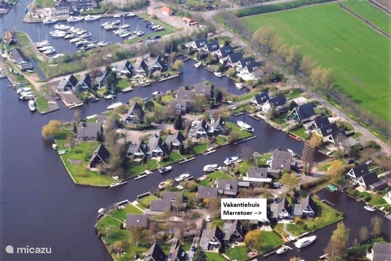 Vakantiehuis Nederland, Friesland, Uitwellingerga Vakantiehuis Marretoer aan het water in Friesland