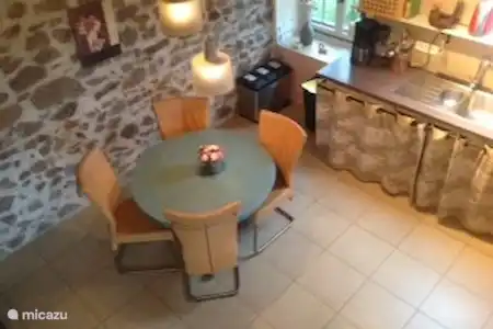 Vakantiehuis Frankrijk, Nièvre, Ouroux-en-Morvan gîte / cottage Gite de l'Hermitage eethoek