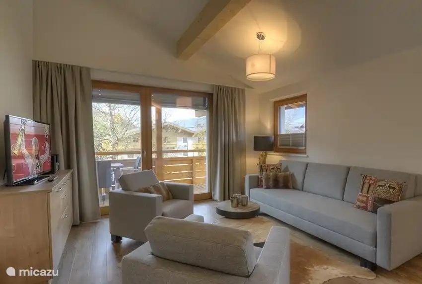 Wohnzimmer Penthouse Kaprun