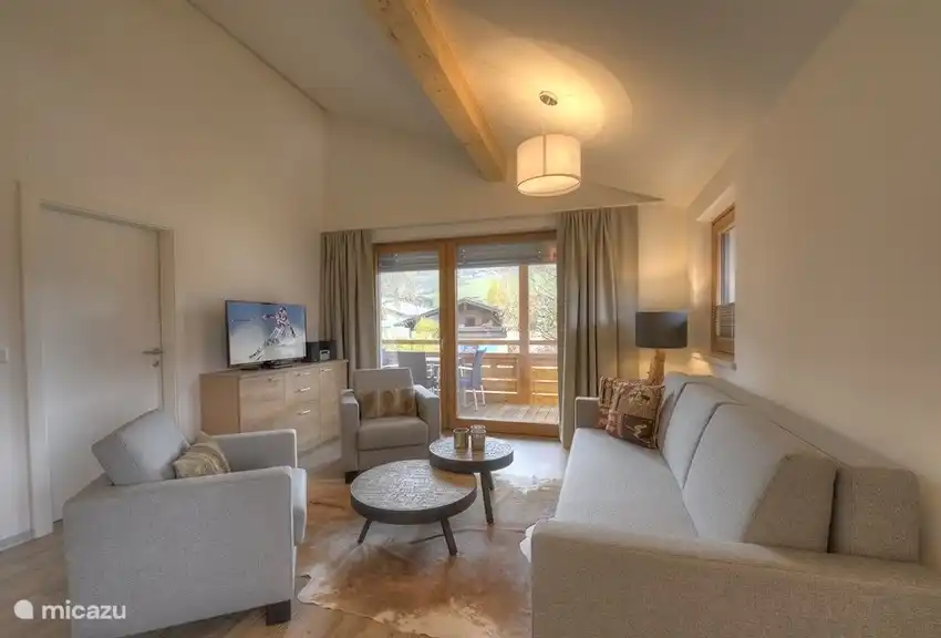 Wohnzimmer Penthouse Kaprun