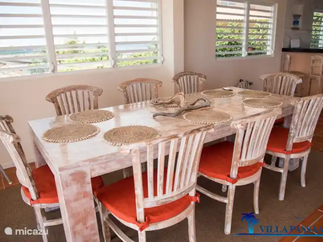 Villa Passaat - gran vista en Curazao, Banda Arriba (este), Bahía de Caracas - villa Comedor espacioso y atractivo