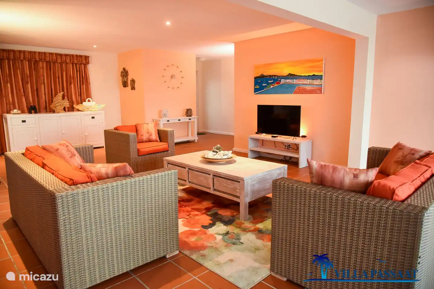 Salon spacieux mais cosy