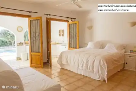 Vakantiehuis Spanje, Costa Blanca, Moraira villa Charmante vakantievilla met zeezicht slaapkamer