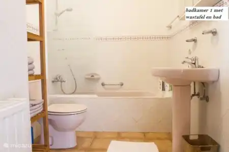 Vakantiehuis Spanje, Costa Blanca, Moraira villa Charmante vakantievilla met zeezicht badkamer