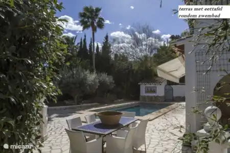 Vakantiehuis Spanje, Costa Blanca, Moraira villa Charmante vakantievilla met zeezicht Tuin