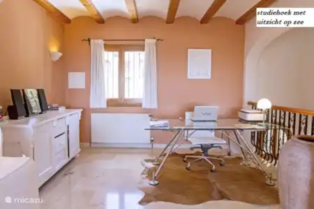 Vakantiehuis Spanje, Costa Blanca, Moraira villa Charmante vakantievilla met zeezicht woonkamer