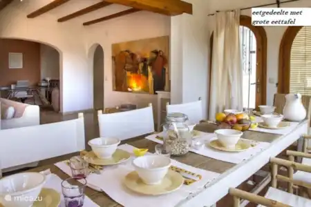 Vakantiehuis Spanje, Costa Blanca, Moraira villa Charmante vakantievilla met zeezicht Woonkamer