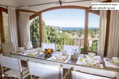 Vakantiehuis Spanje, Costa Blanca, Moraira villa Charmante vakantievilla met zeezicht eethoek