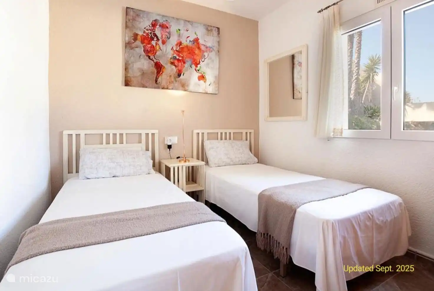 Dormitorio 3 con 2 camas individuales o 1 configuración tamaño queen