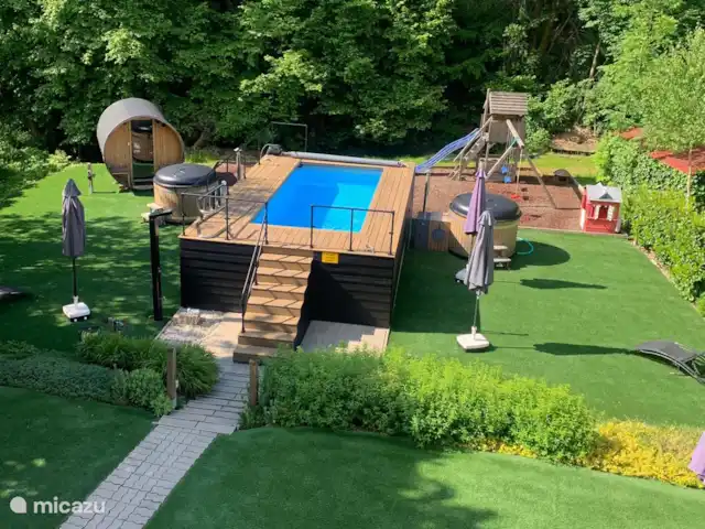 Haus GlückAuf 1&2,Sauna,Bains à remous,Piscine | Autriche, Carinthie, Arnoldstein - maison de vacances Piscine avec système moderne d’électrolyse et d’hydrolyse