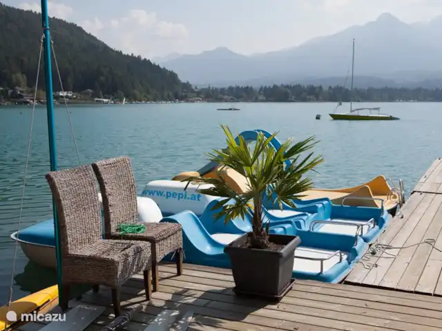 Haus GlückAuf 1&2,Sauna,Bains à remous,Piscine | Autriche, Carinthie, Arnoldstein - maison de vacances Faaker See - Pepi, pour la location de pédalos, voiliers, etc.