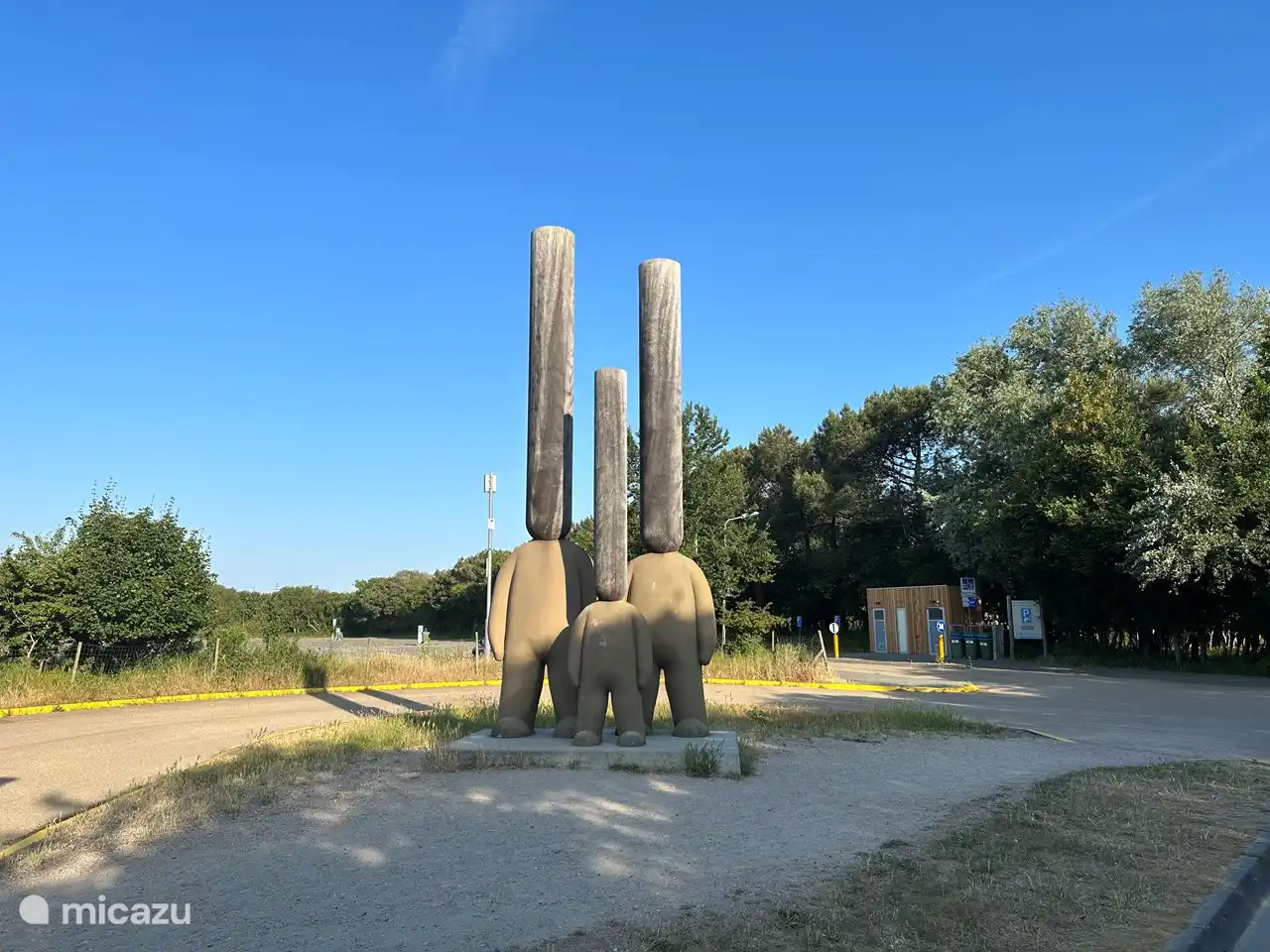 Eingang zum Strand von Oostkapelle, nur 2,5 km vom Ferienhaus entfernt