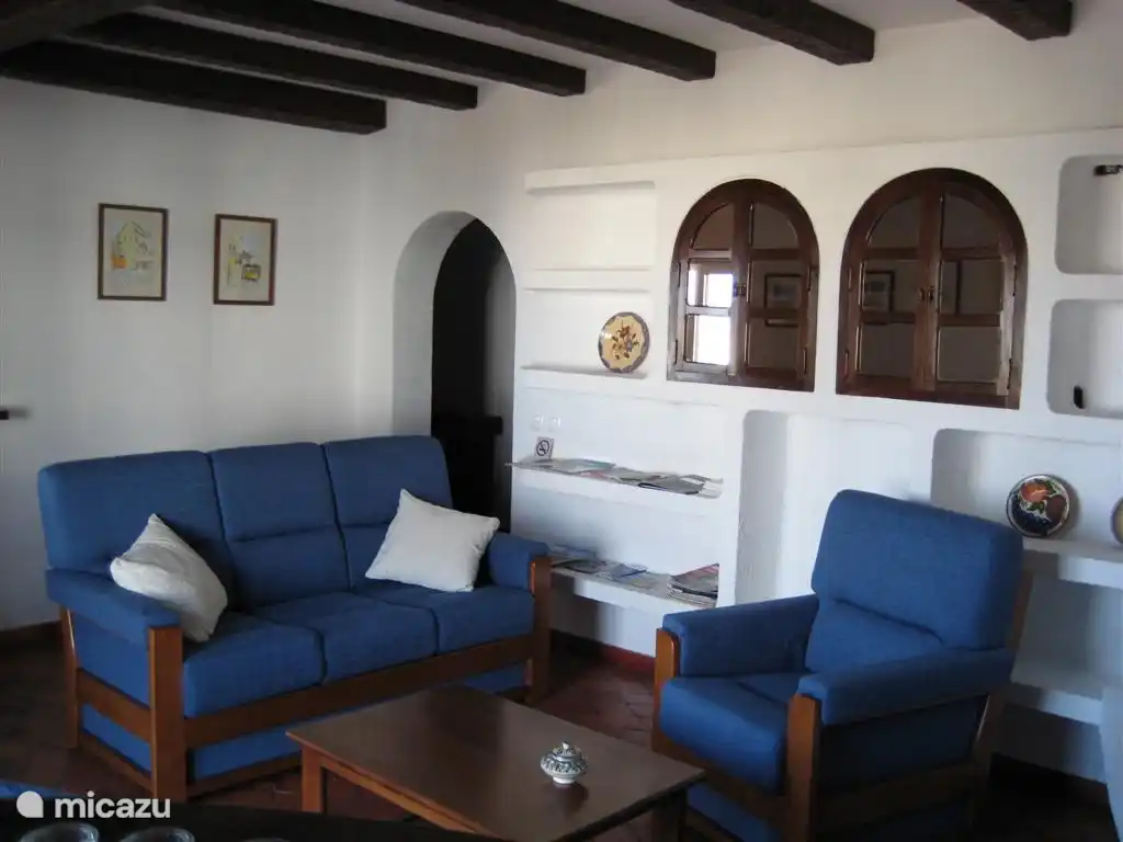 Gezellige rustieke woonkamer.