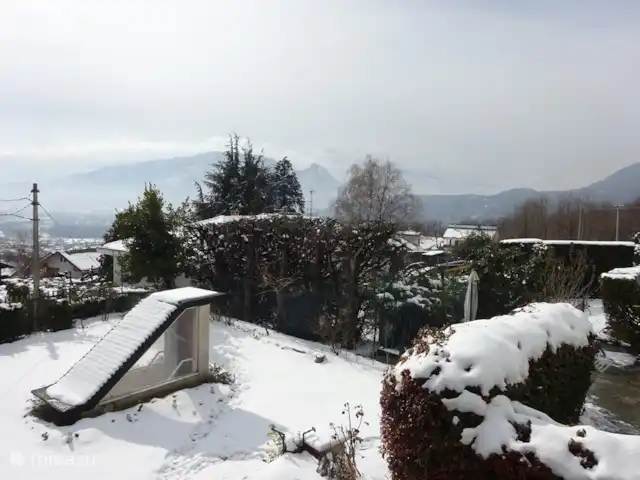 Casa Avventura in Italy, Piedmont, Almese - terraced house in the snow